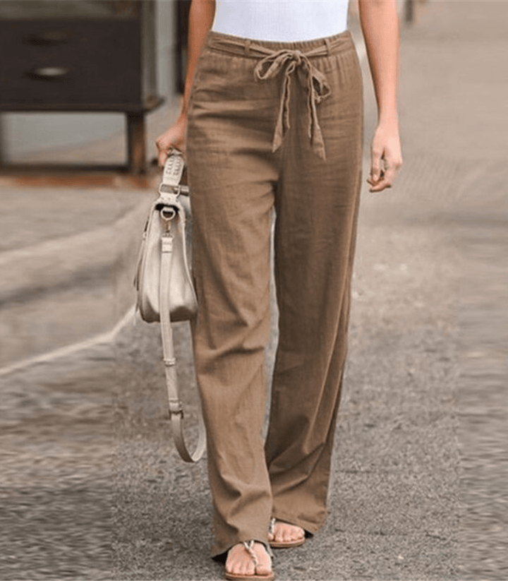 Joleen | Pantalones de ocio para mujeres con cordón y cintura elástica