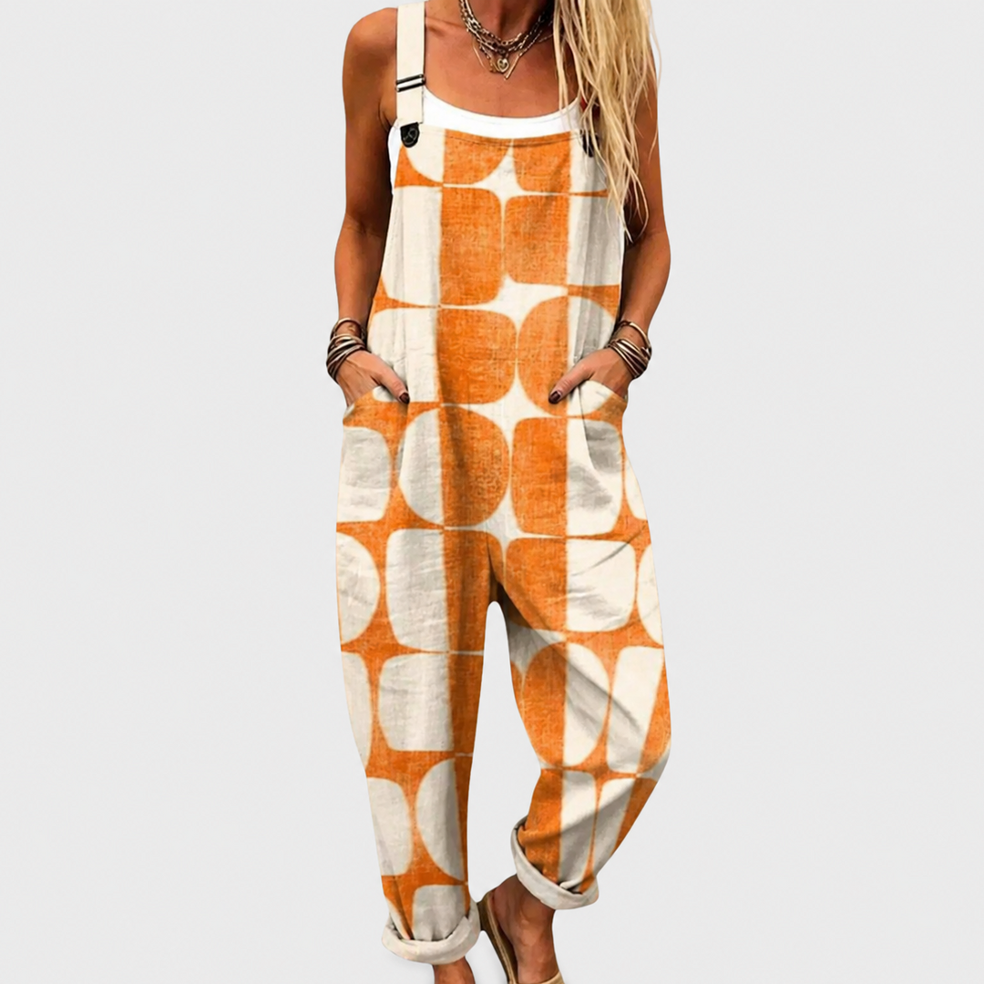 Kunigunde | Mono Retro con Círculos Naranja