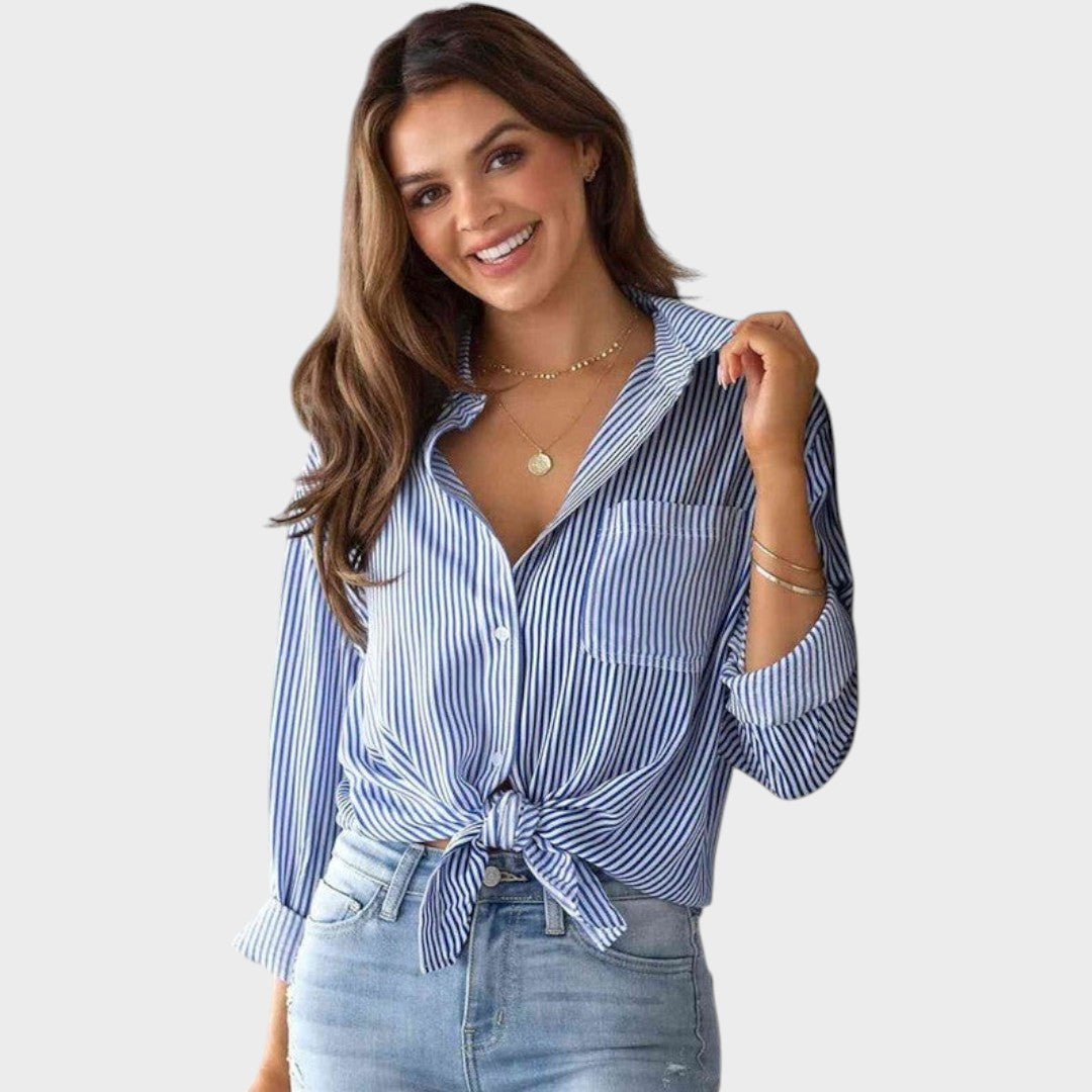 Brenda | Blusa con Cuello Clásico