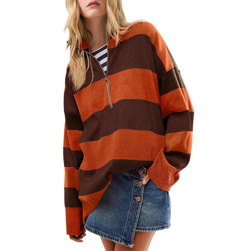 Autumn | Suéter de Cuello Alto Oversized Estiloso con Detalle de Media Cremallera