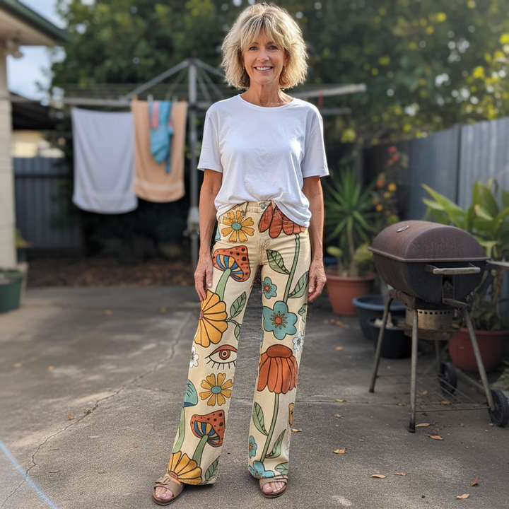 Giada | Pantalones de Pierna Ancha Inspirados en el Boho