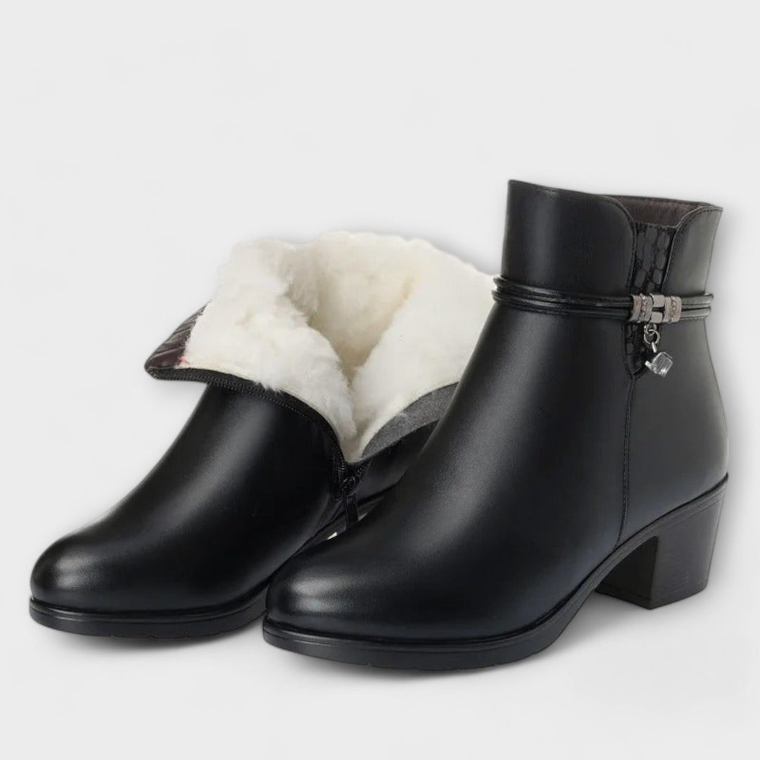 Armanda | Botinetas de Invierno con Cuero
