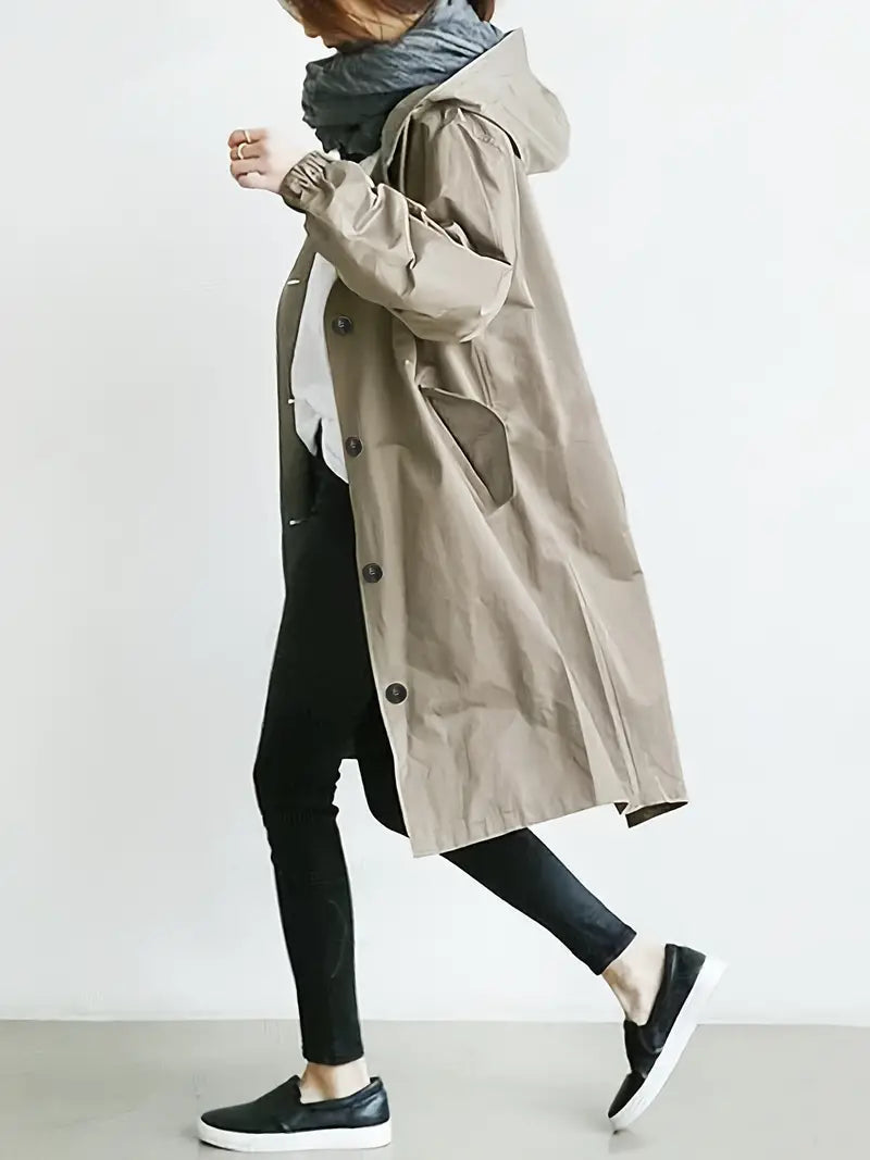 Lena | Chaqueta de lluvia con capucha impermeable para mujeres