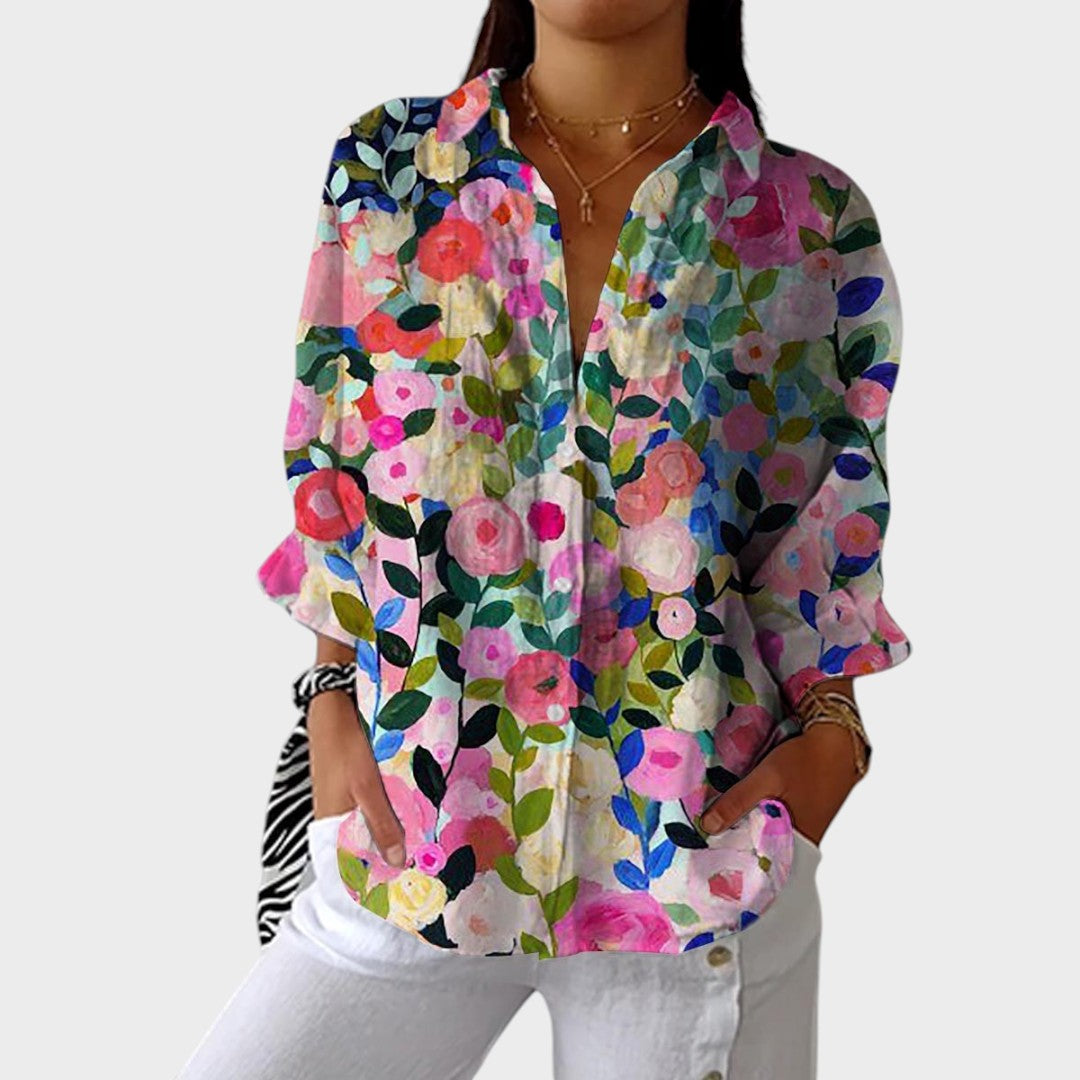 Francisca | Blusa Camisera Floral