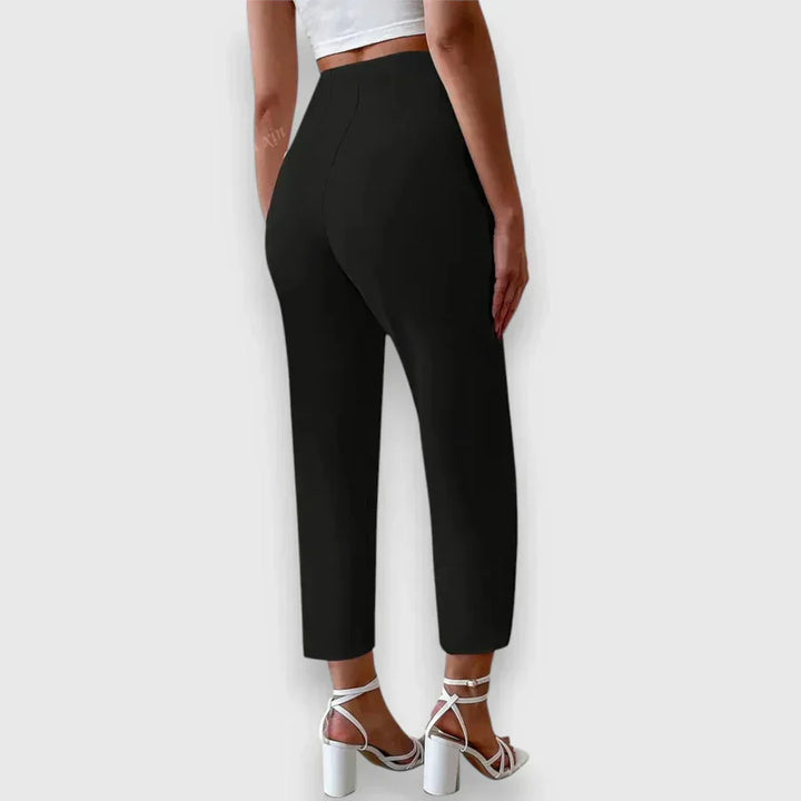 Cristina | Pantalón de Tiro Alto y Pierna Recta
