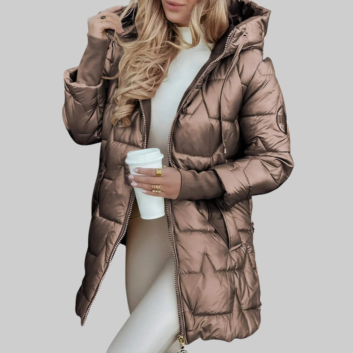 Cecilia | Abrigo elegante de otoño con capucha