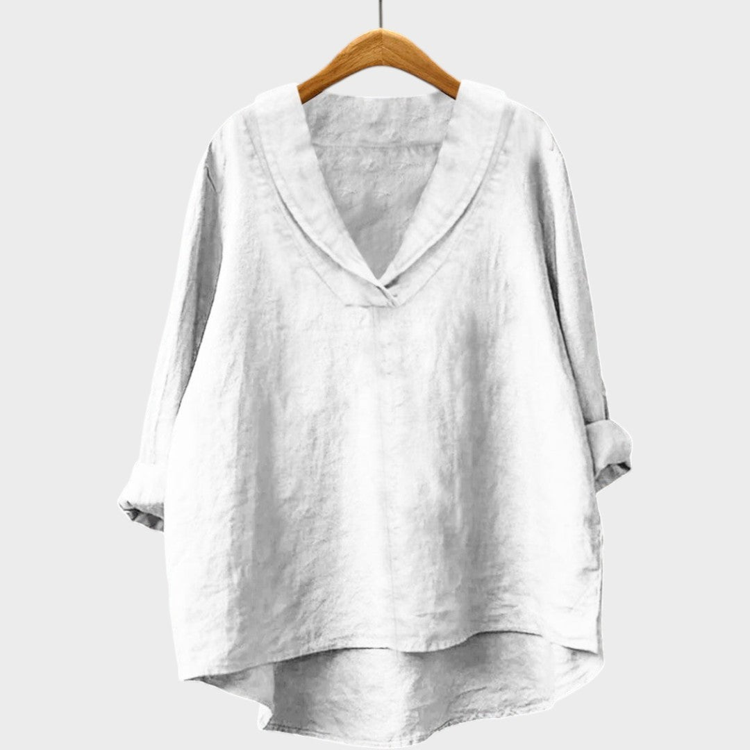 Joaquina | Blusa Oversize con Cuello en V