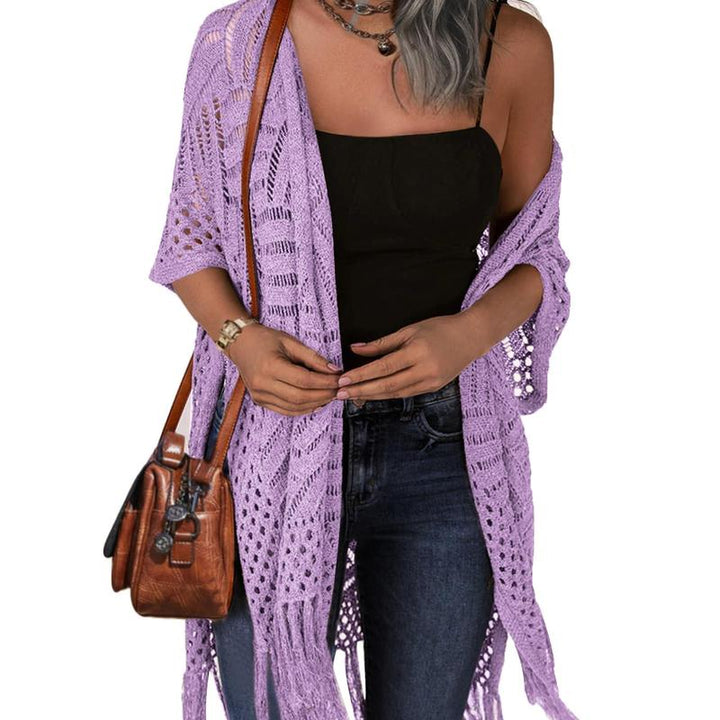 Zarella | Chaqueta de Verano Con Flecos Cómoda