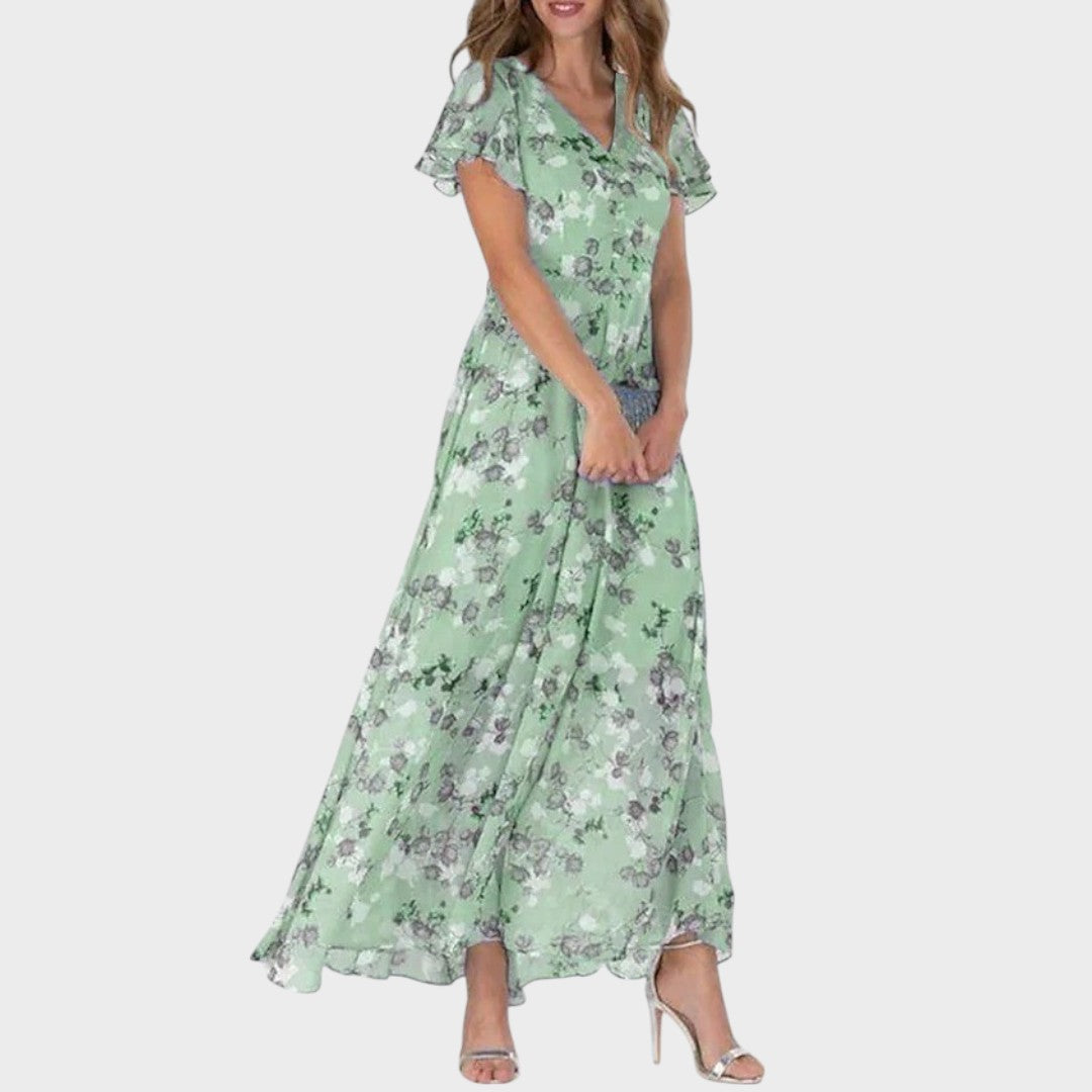 Aldana | Vestido con Volados Floral