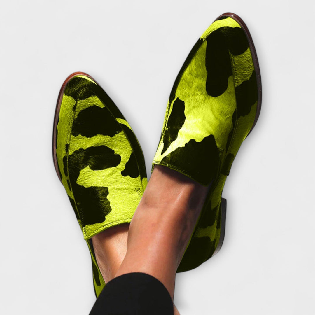 Paloma | Mocasines con patrón de vaca