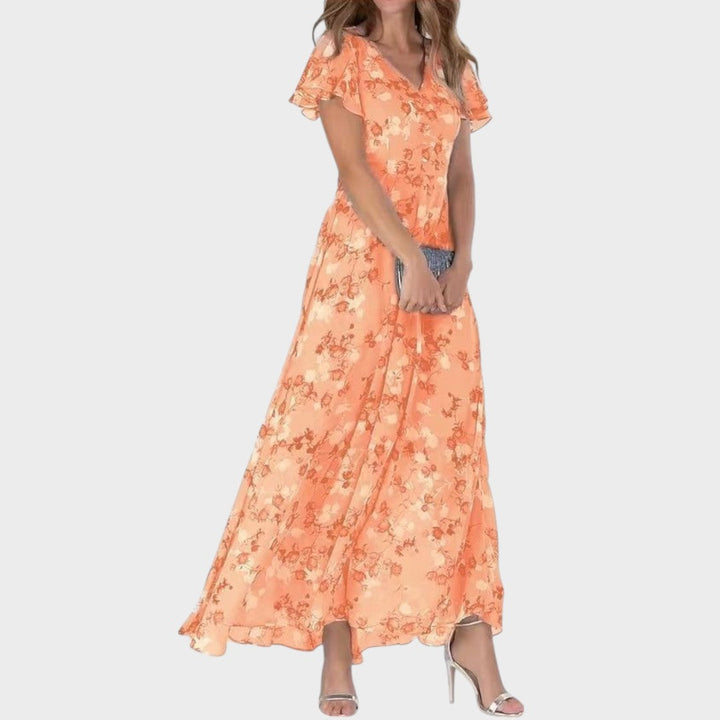 Aldana | Vestido con Volados Floral