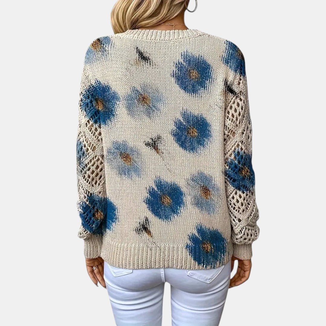 Leilani | Suéter Floral de Punto