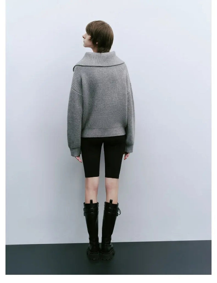 Elodie | Suéter Comfy de Media Cremallera