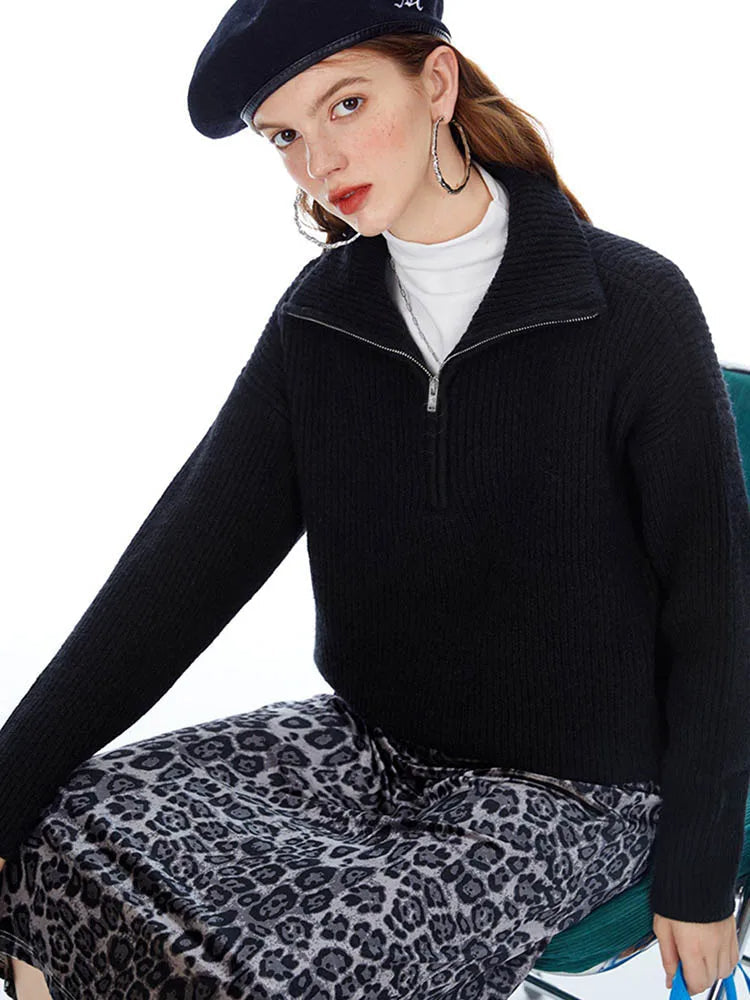 Elodie | Suéter Comfy de Media Cremallera