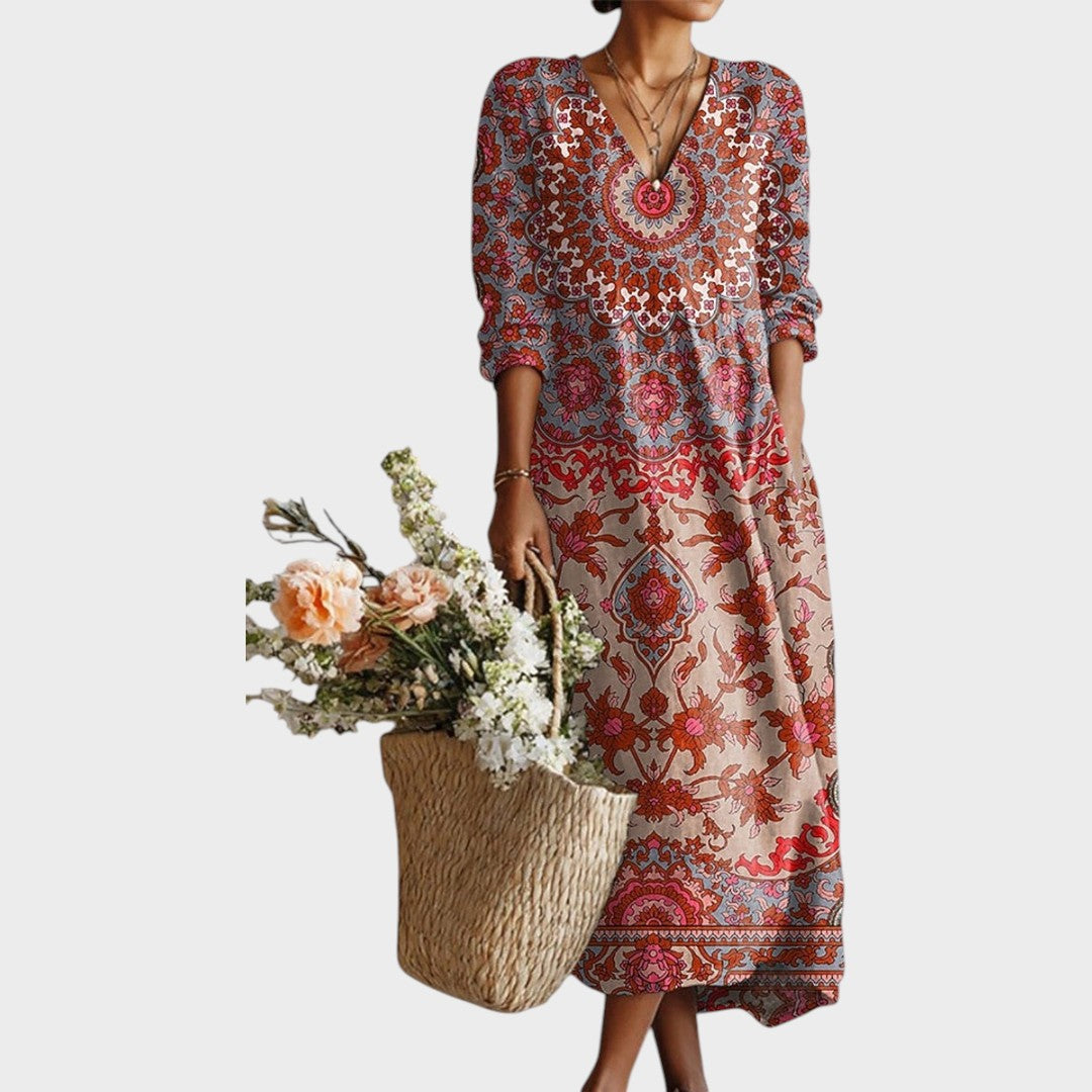 Esra | Vestido Maxi de Lino