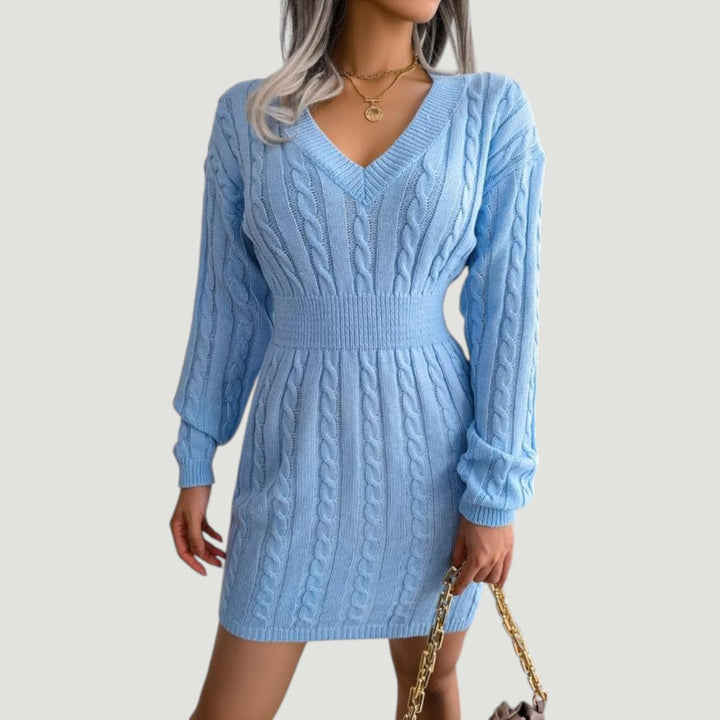 Holly | Vestido Suéter Cable Knit