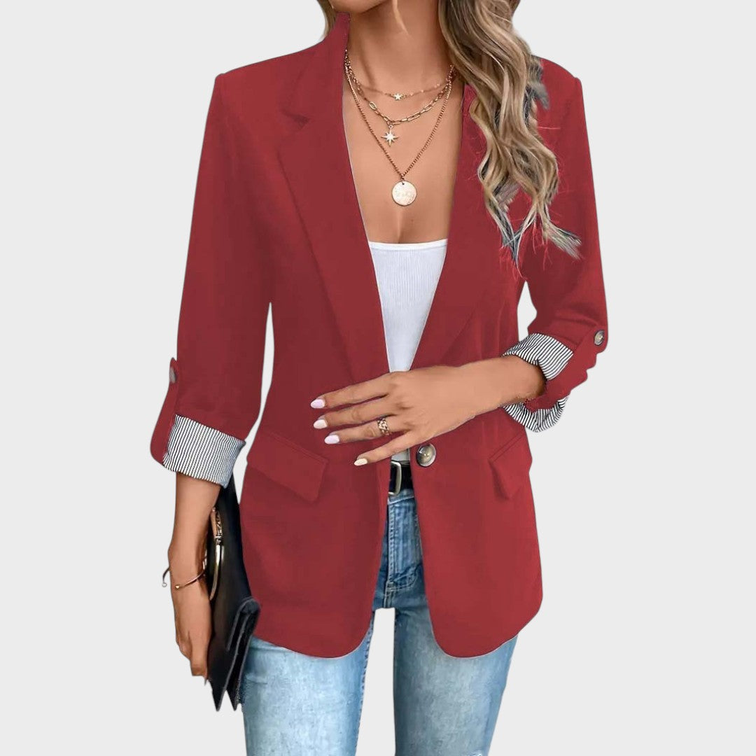Claire | Blazer Liviano de Color Sólido