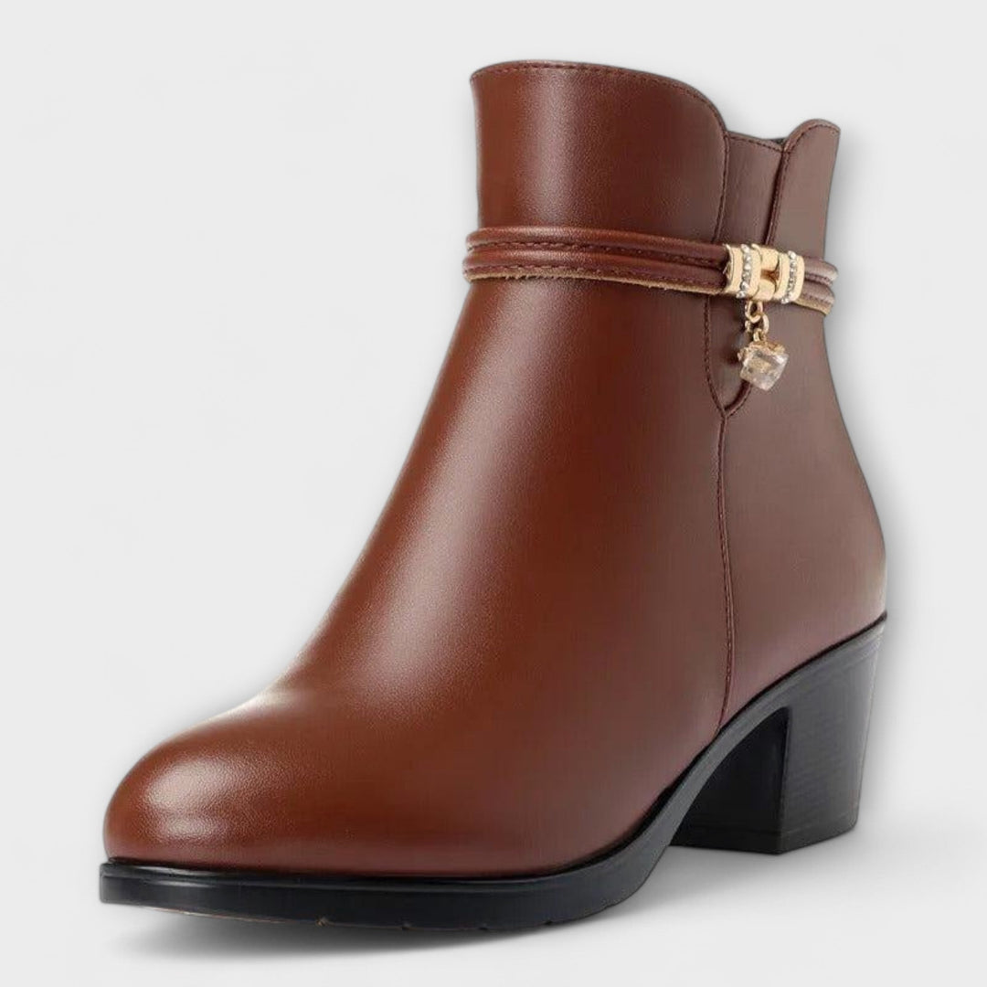 Armanda | Botinetas de Invierno con Cuero