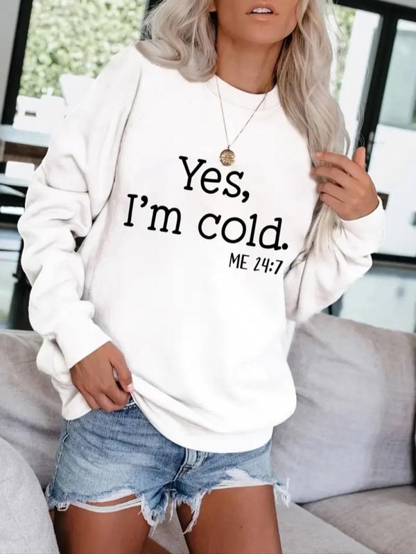 Kaylee | Sudadera con estampado de eslogan casual