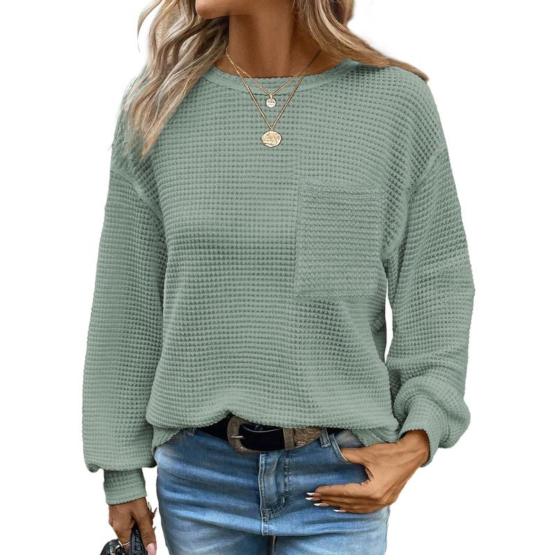 Liora | Blusa de Cuello Redondo Oversized de Manga Larga y Confortable