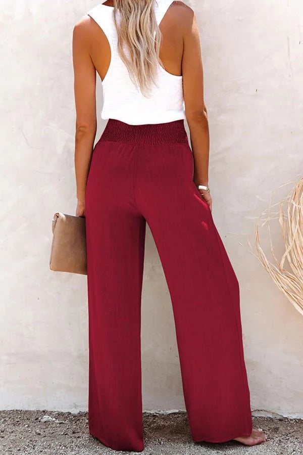 Riana | Pantalón Suelto de Cintura Alta