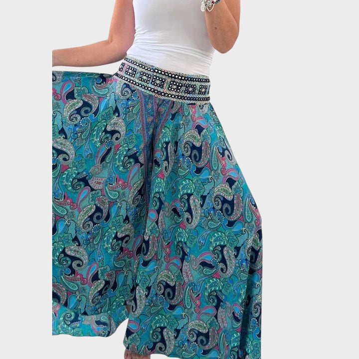 Jacinta | Pantalón Boho de Pierna Ancha