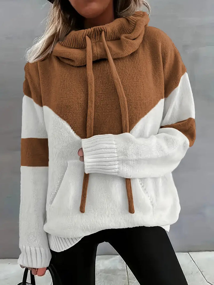Ríona | Buzo Bicolor con Capucha
