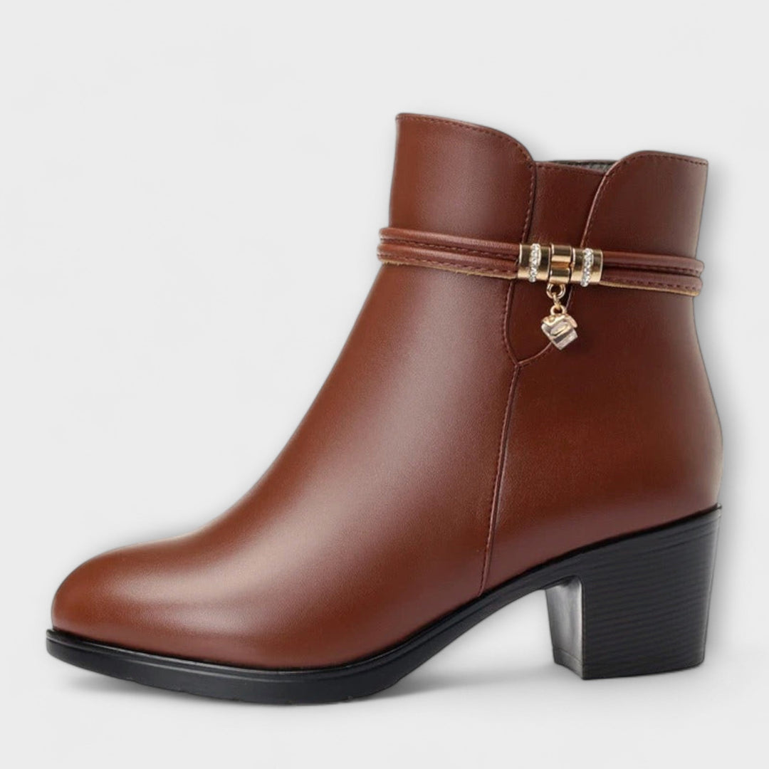 Armanda | Botinetas de Invierno con Cuero