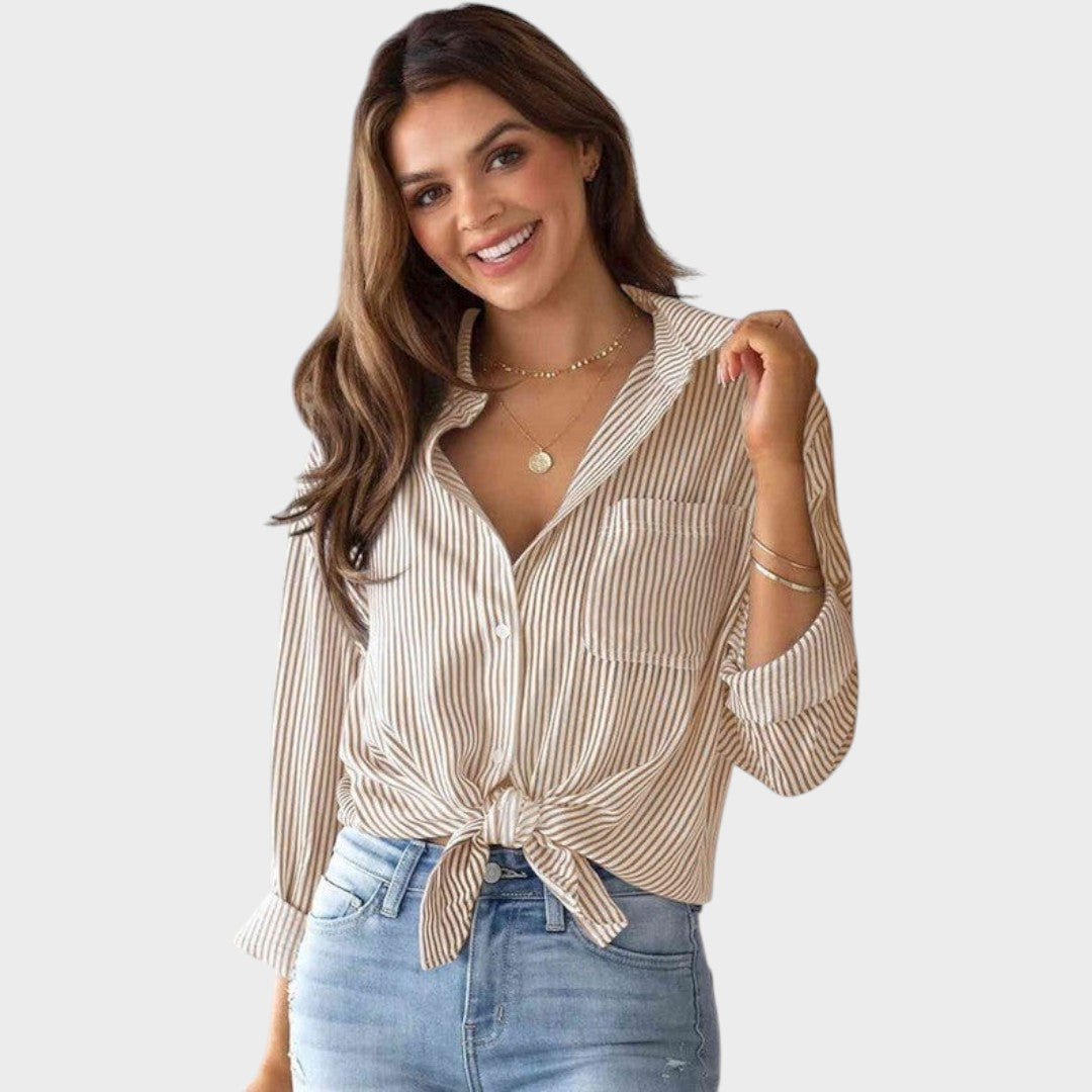 Brenda | Blusa con Cuello Clásico