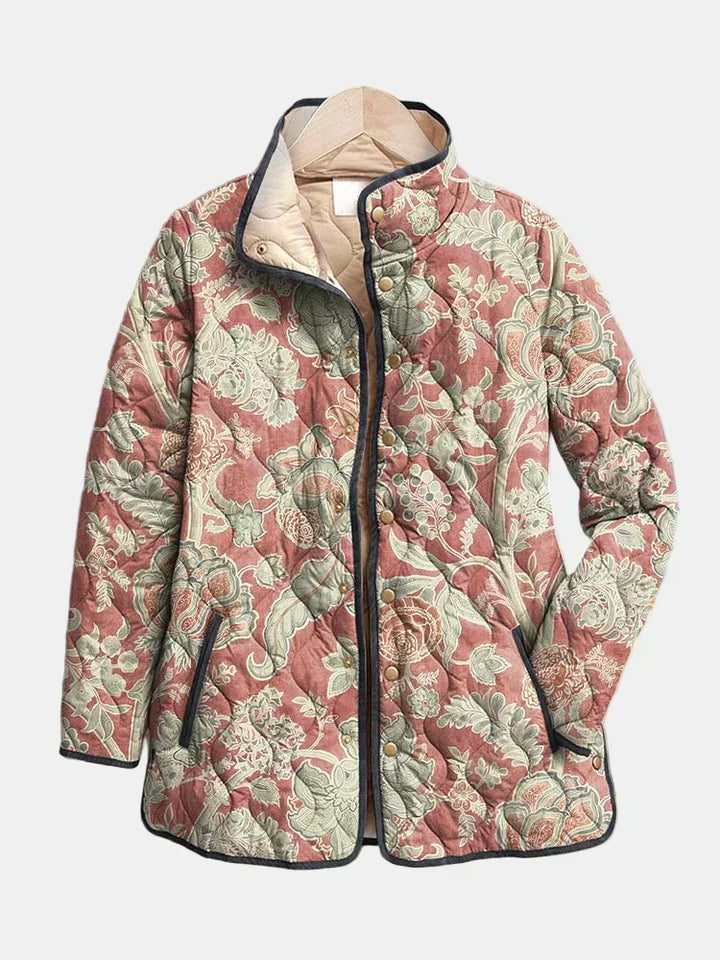 Naya | Chaqueta Casual Acolchada Floral Vintage