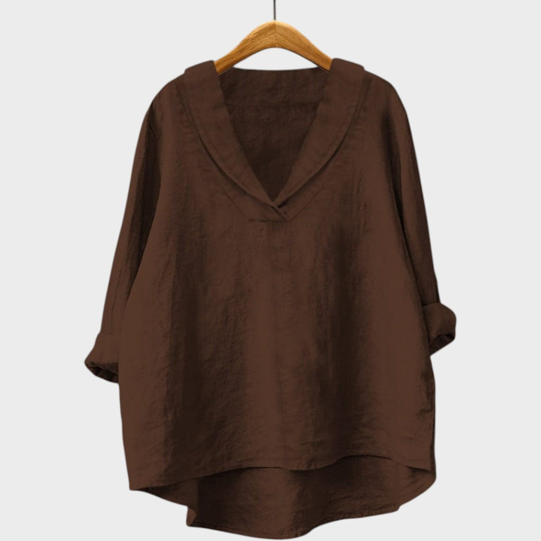 Joaquina | Blusa Oversize con Cuello en V