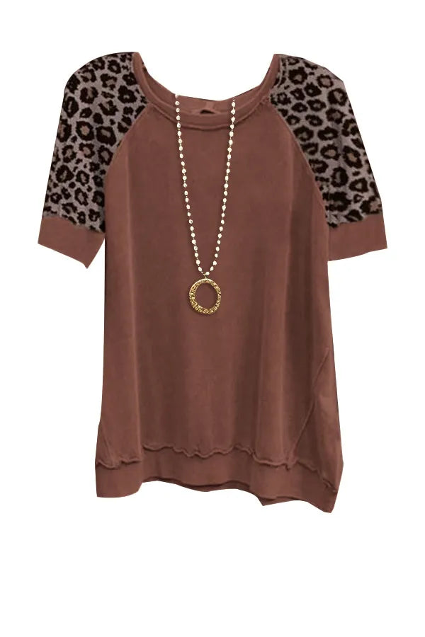 Unan | Top Vintage de Leopardo para Mujeres