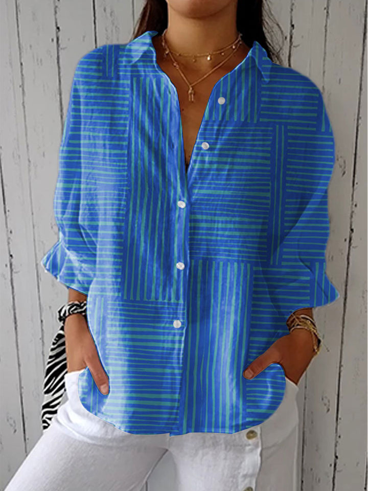 Pauline | Blusa de Rayas Azules