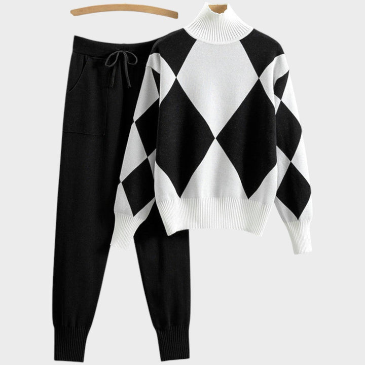 Mannu | Conjunto de Suéter y Pantalón de Malla Liviana