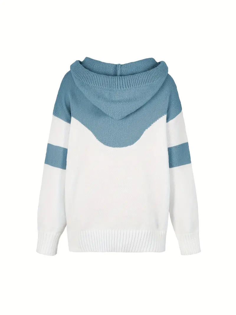 Ríona | Buzo Bicolor con Capucha
