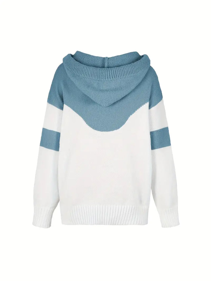 Ríona | Buzo Bicolor con Capucha