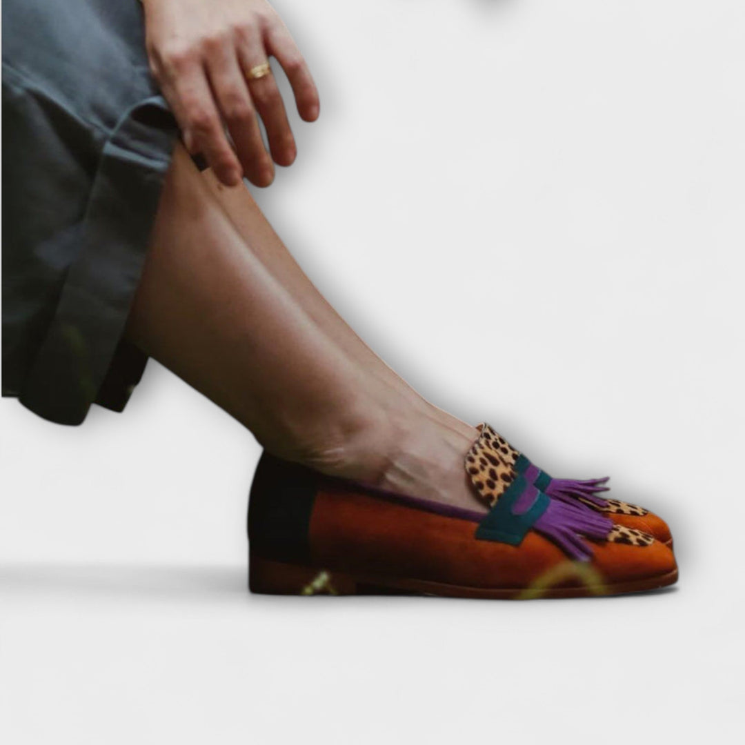 Fallon | Mocasín Marrón Leopardo
