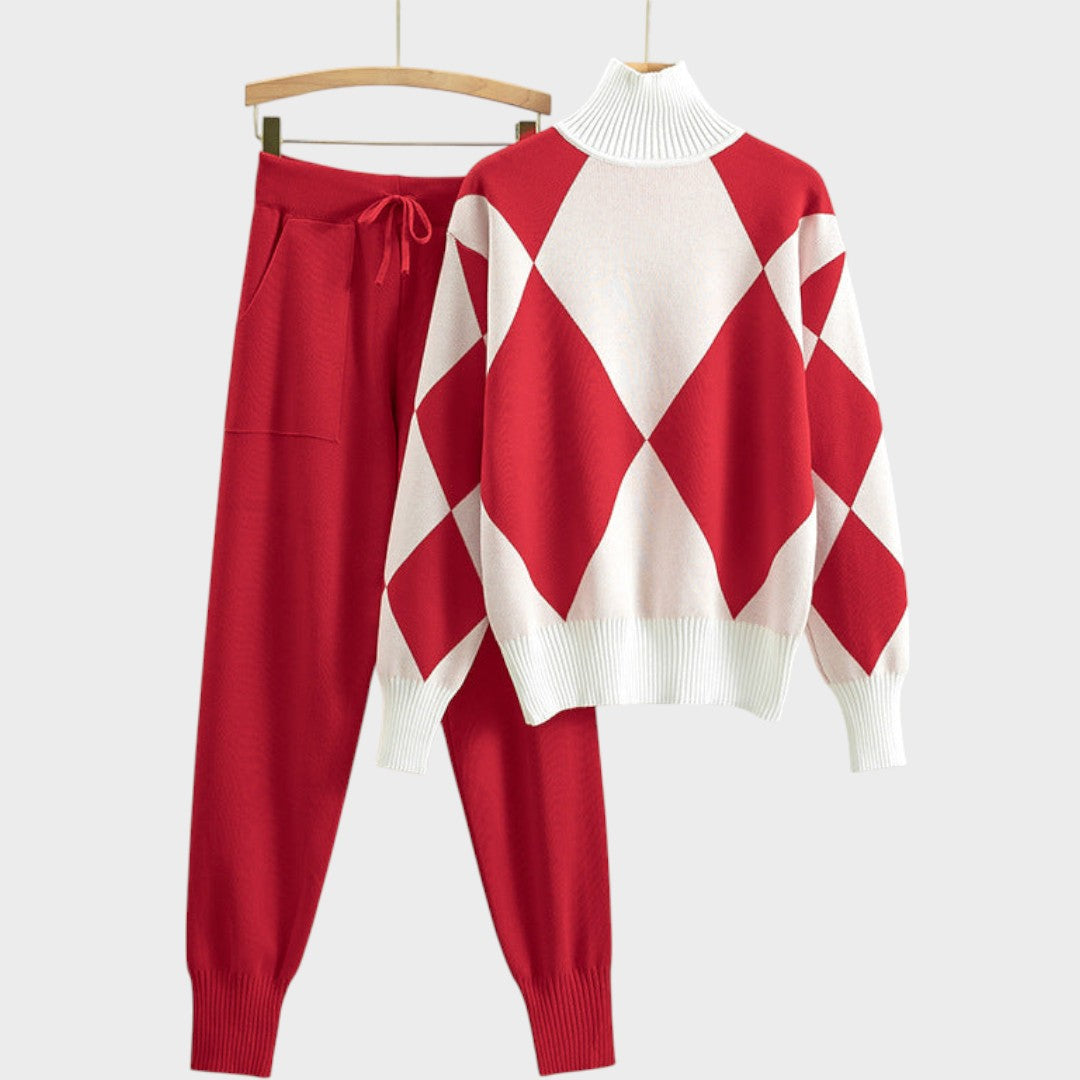 Mannu | Conjunto de Suéter y Pantalón de Malla Liviana