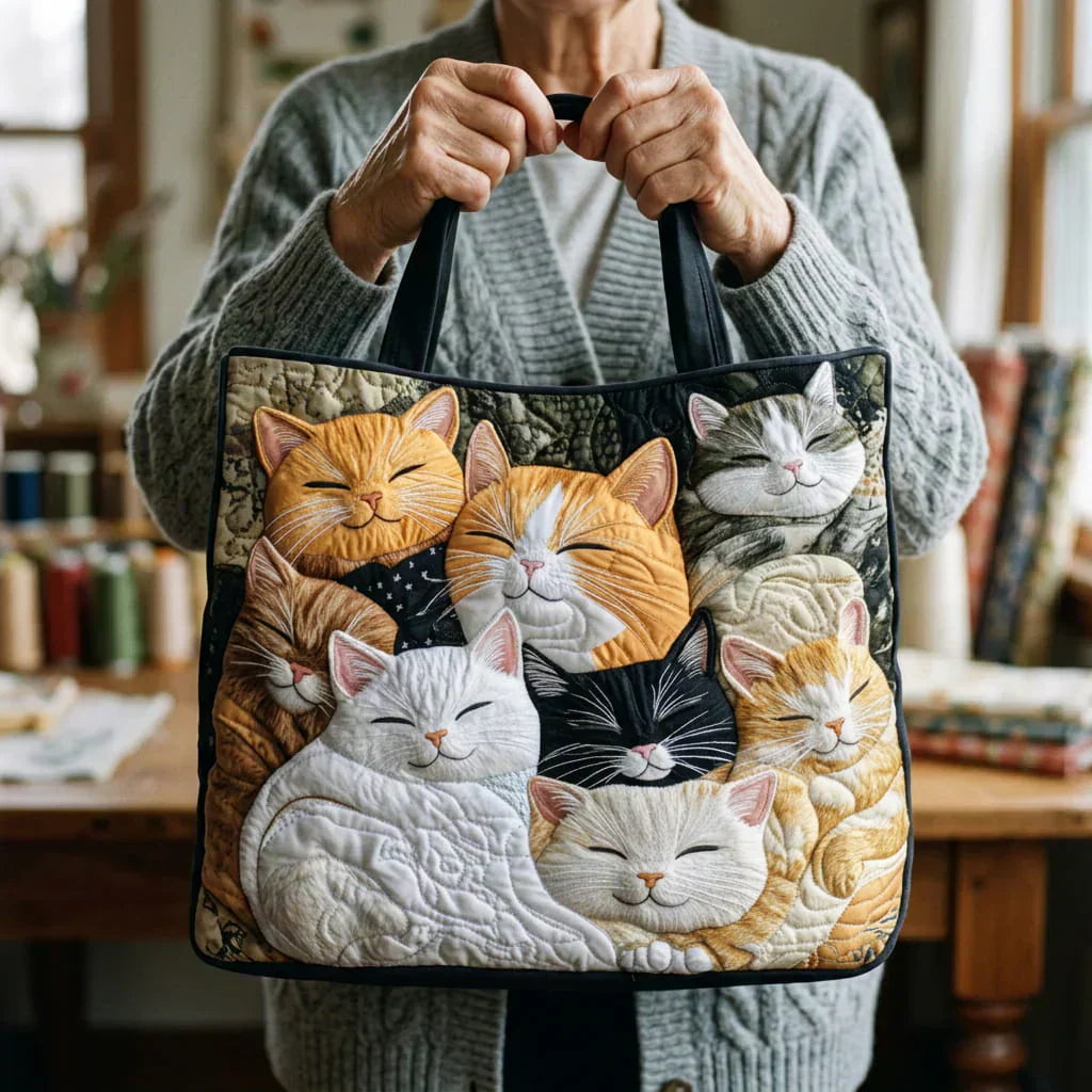 Cartera Artesanal | Gatitos Durmiendo
