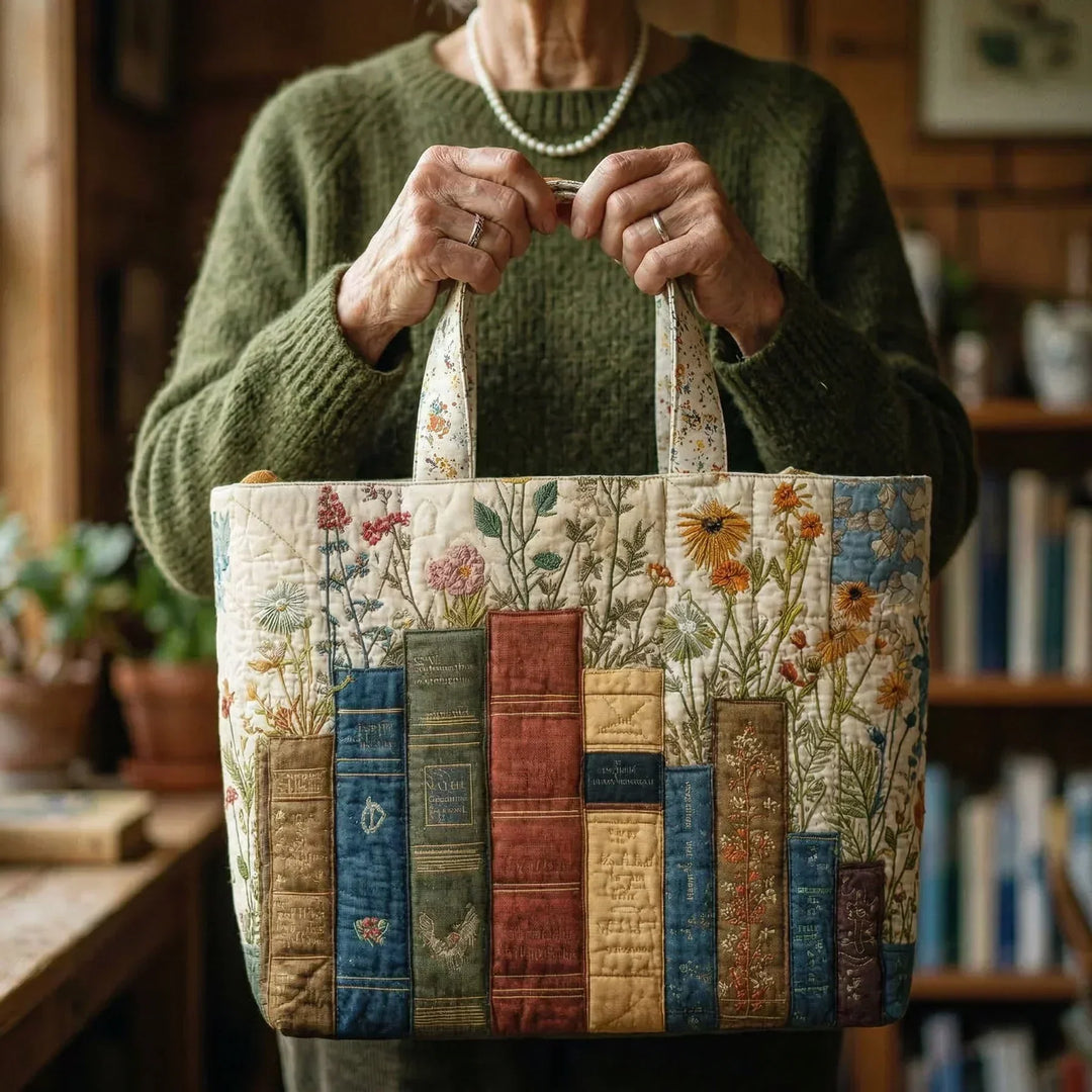 Cartera Artesanal | Libros y Flores