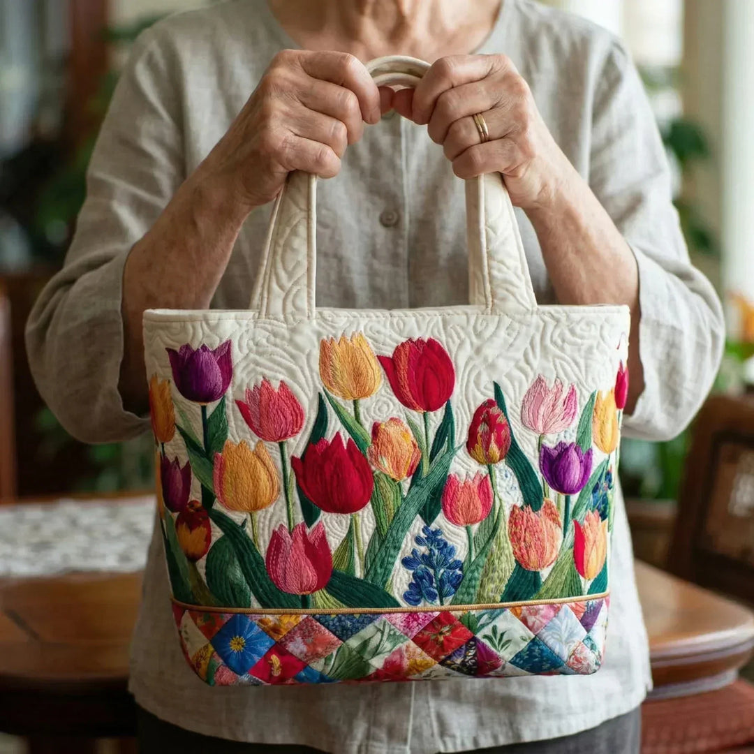 Cartera Artesanal | Jardín de Tulipanes