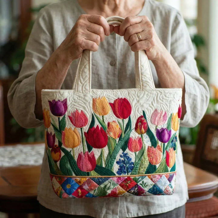 Cartera Artesanal | Jardín de Tulipanes