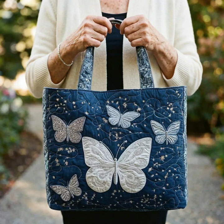 Cartera Artesanal | Mariposa Plateada