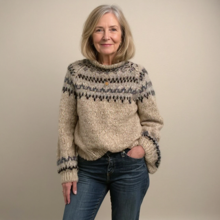 Helga | Suéter de Punto Islandés Hecho a Mano