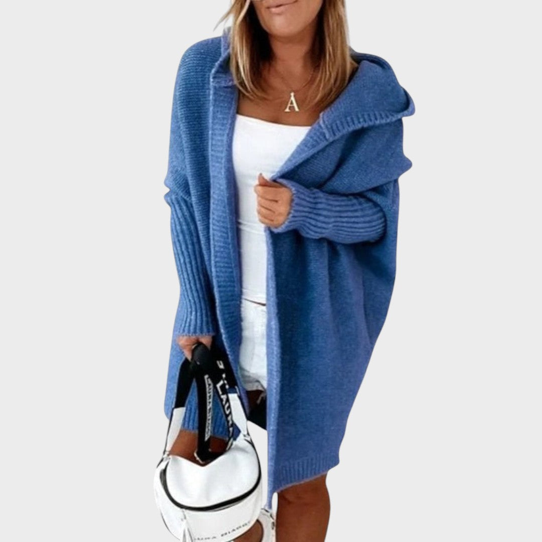 Leticia | Cárdigan de Punto con Capucha Oversize