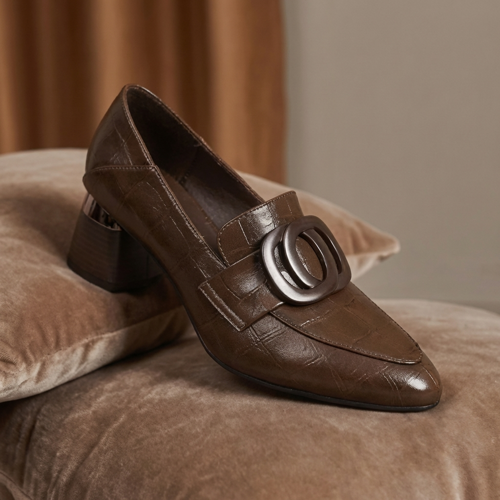 Valora | Stilettos Loafer de Cuero