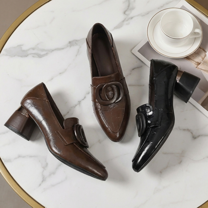 Valora | Stilettos Loafer de Cuero