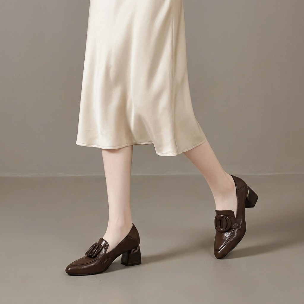 Valora | Stilettos Loafer de Cuero