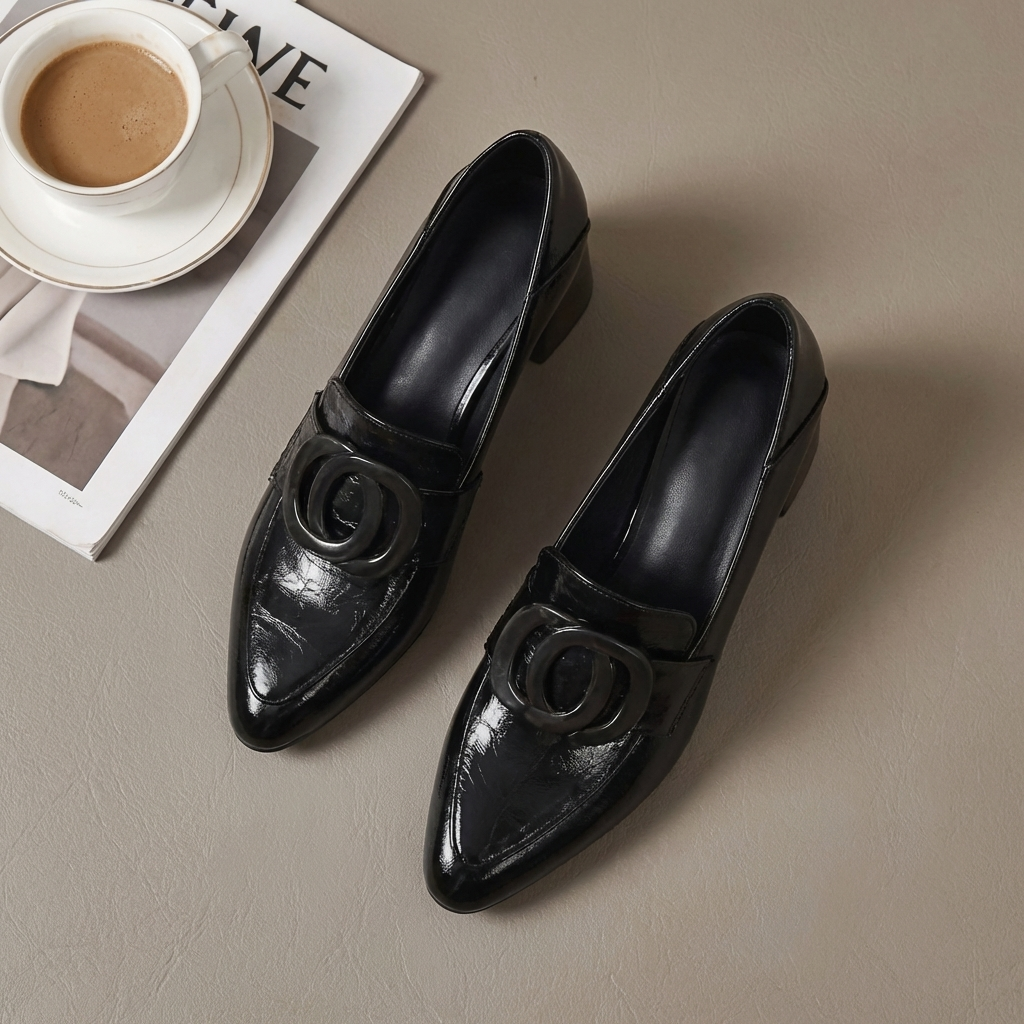 Valora | Stilettos Loafer de Cuero