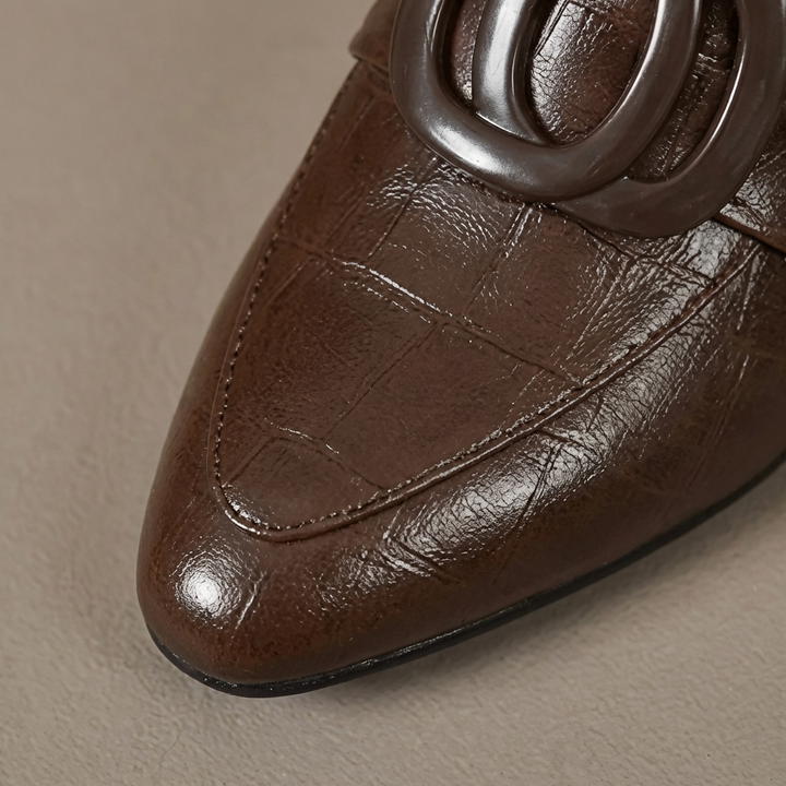Valora | Stilettos Loafer de Cuero